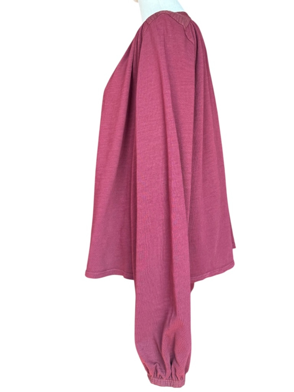 NATION LTD Maya V-Neck Top in Bordeaux Sz M - Picture 3 of 7